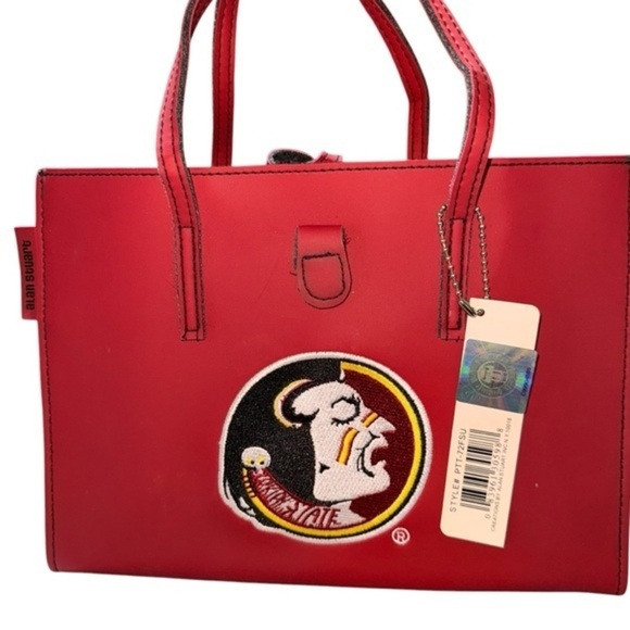 FSU NCAA Florida State Seminoles Alan Stuart Handbag‎ Purse NWT Seminole RED - Picture 1 of 12